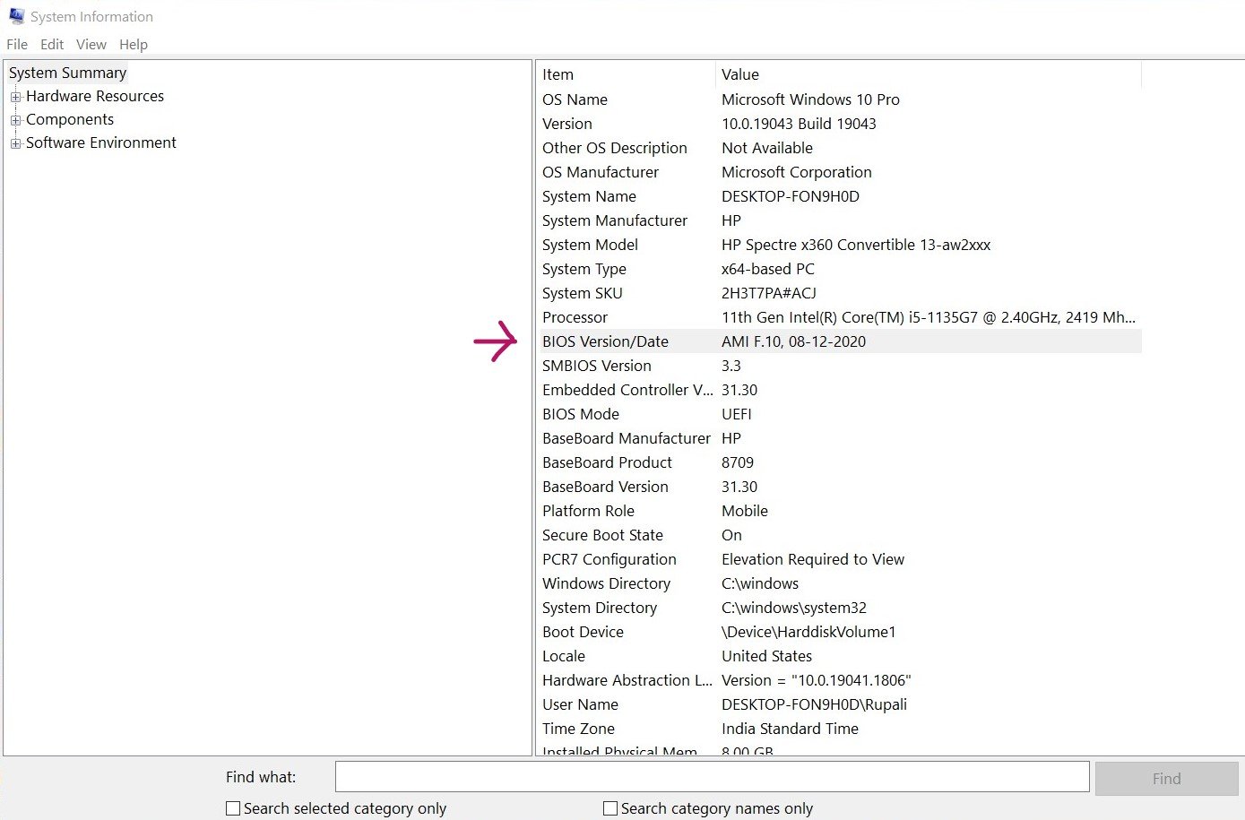 BIOS Version/Date