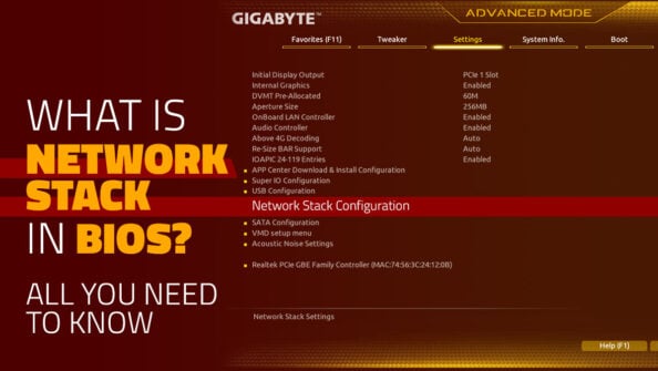 What is Network Stack in BIOS? All You Need To Know