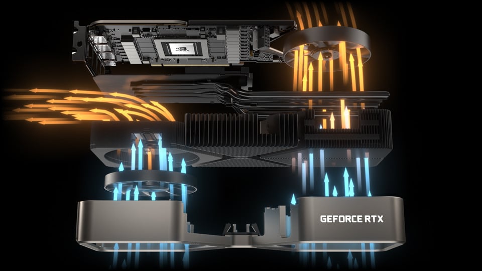 Airflow through an RTX 30 Series Graphics Card