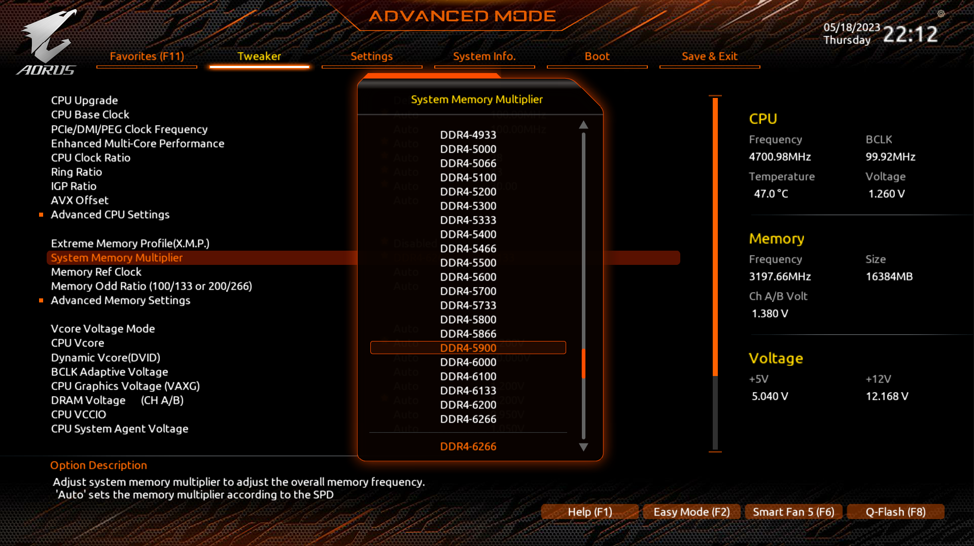 BIOS RAM Overclocking