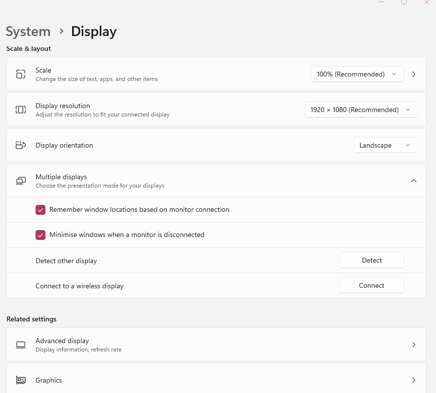 Display Settings