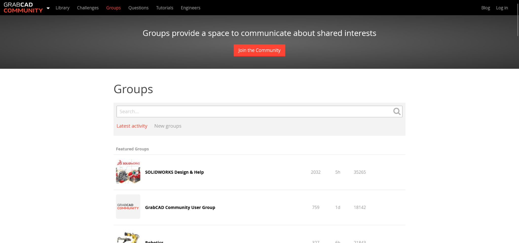 GrabCAD groups